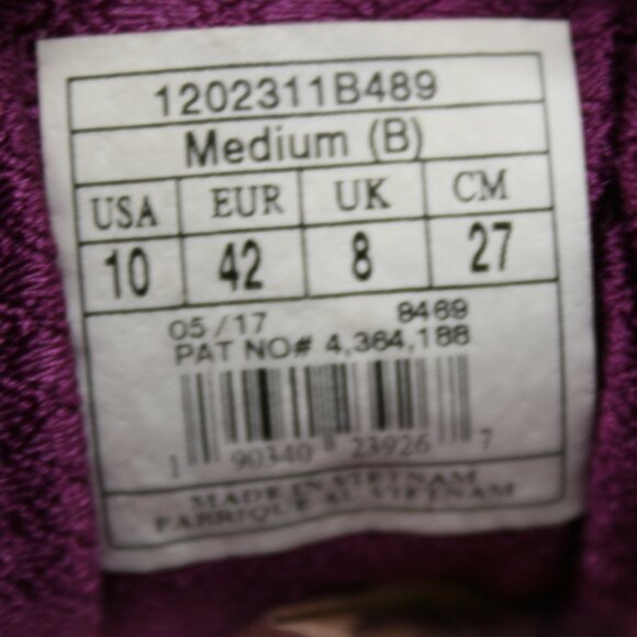 Brooks Ladies 10 B Adrenaline GTS 17 Purple Running Shoes Sneakers - 1202311B489 - Picture 8 of 12